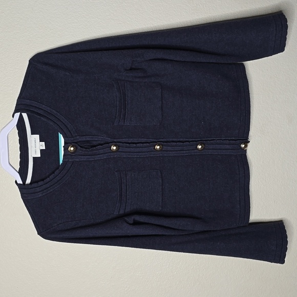 free assembly Sweaters - Navy Blue Cardigan Sweater